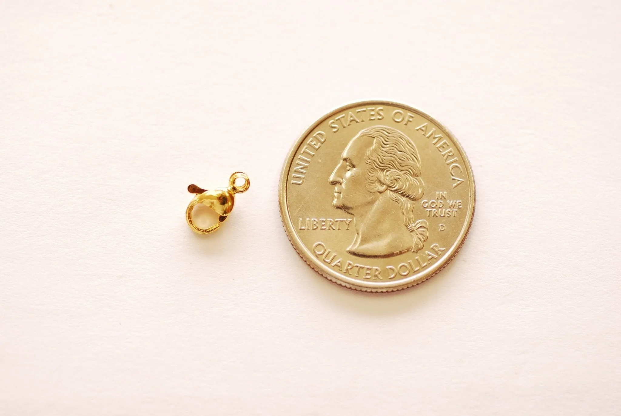 5 pcs Pack | 9x5mm Lobster Claw Clasp Connector | 18K Gold Plated Stainless Steel | Wholesale HarperCrown B259