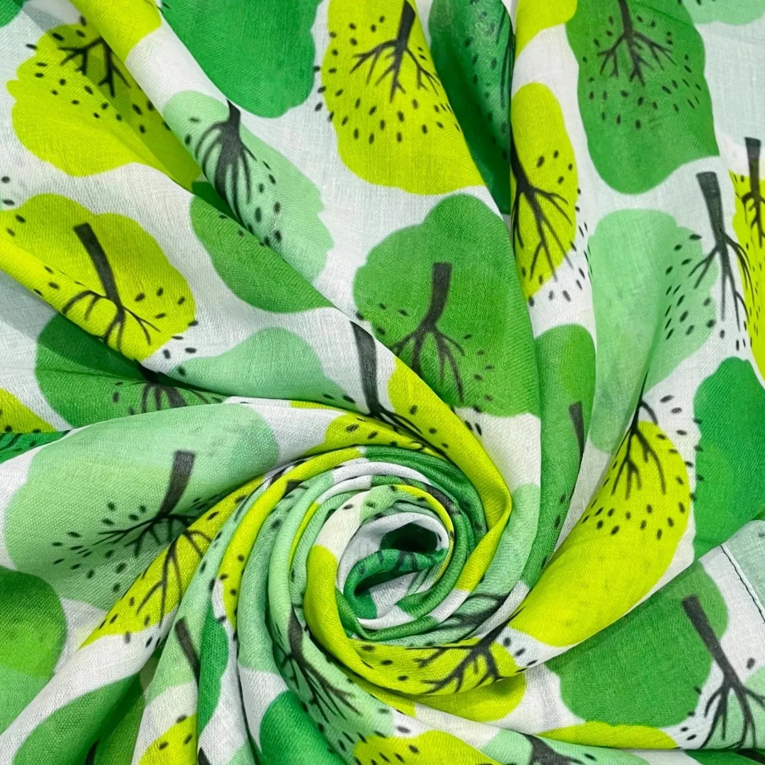 Abstract Tree Print Scarf