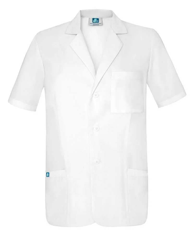 Adar Universal 31" Unisex Short Sleeve Consultation Coat