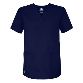 Adar Universal Unisex V-Neck 2 Pocket Scrub Top Navy