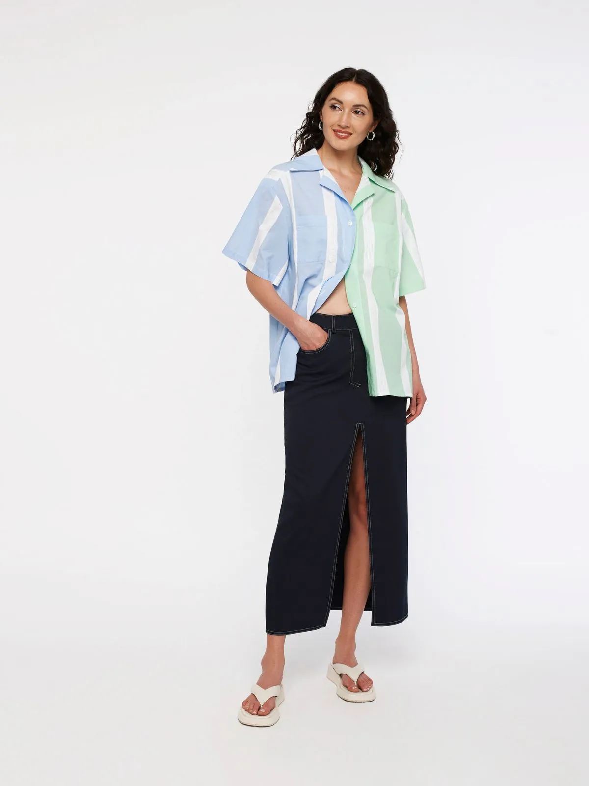ALIX maxi skirt - navy