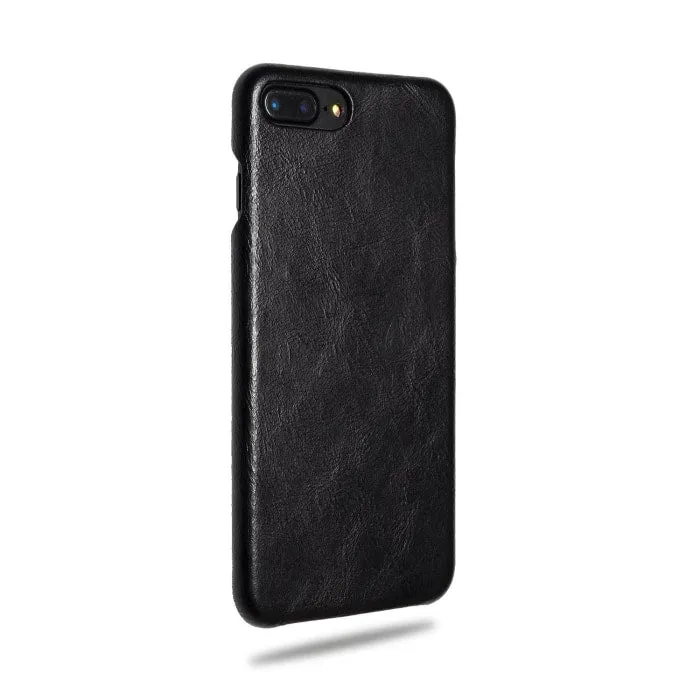 All Black iPhone 8 Plus / iPhone 7 Plus Leather Case