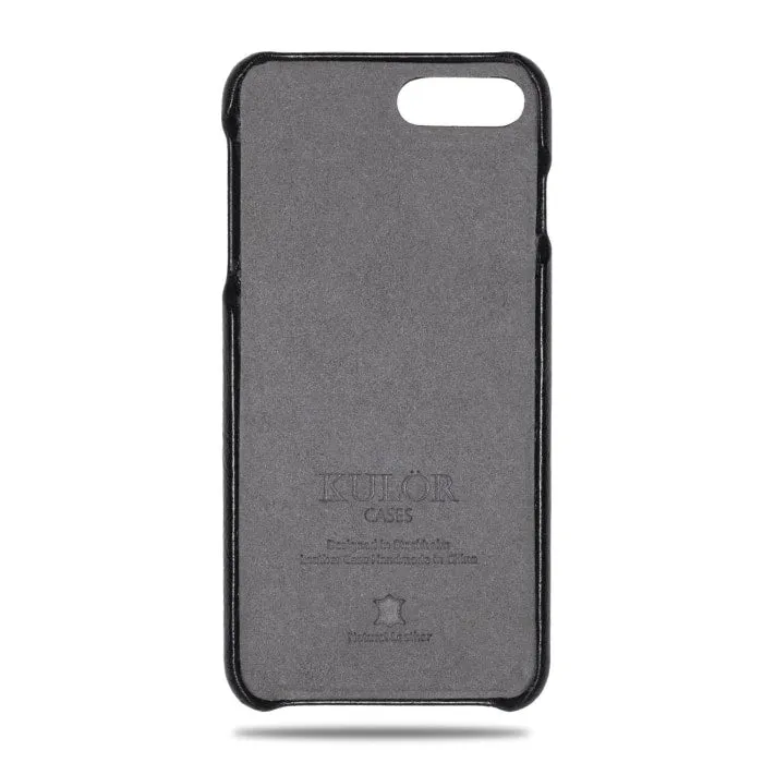 All Black iPhone 8 Plus / iPhone 7 Plus Leather Case
