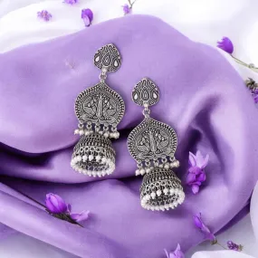 Antique Narusmi Oxidised Jhumkis