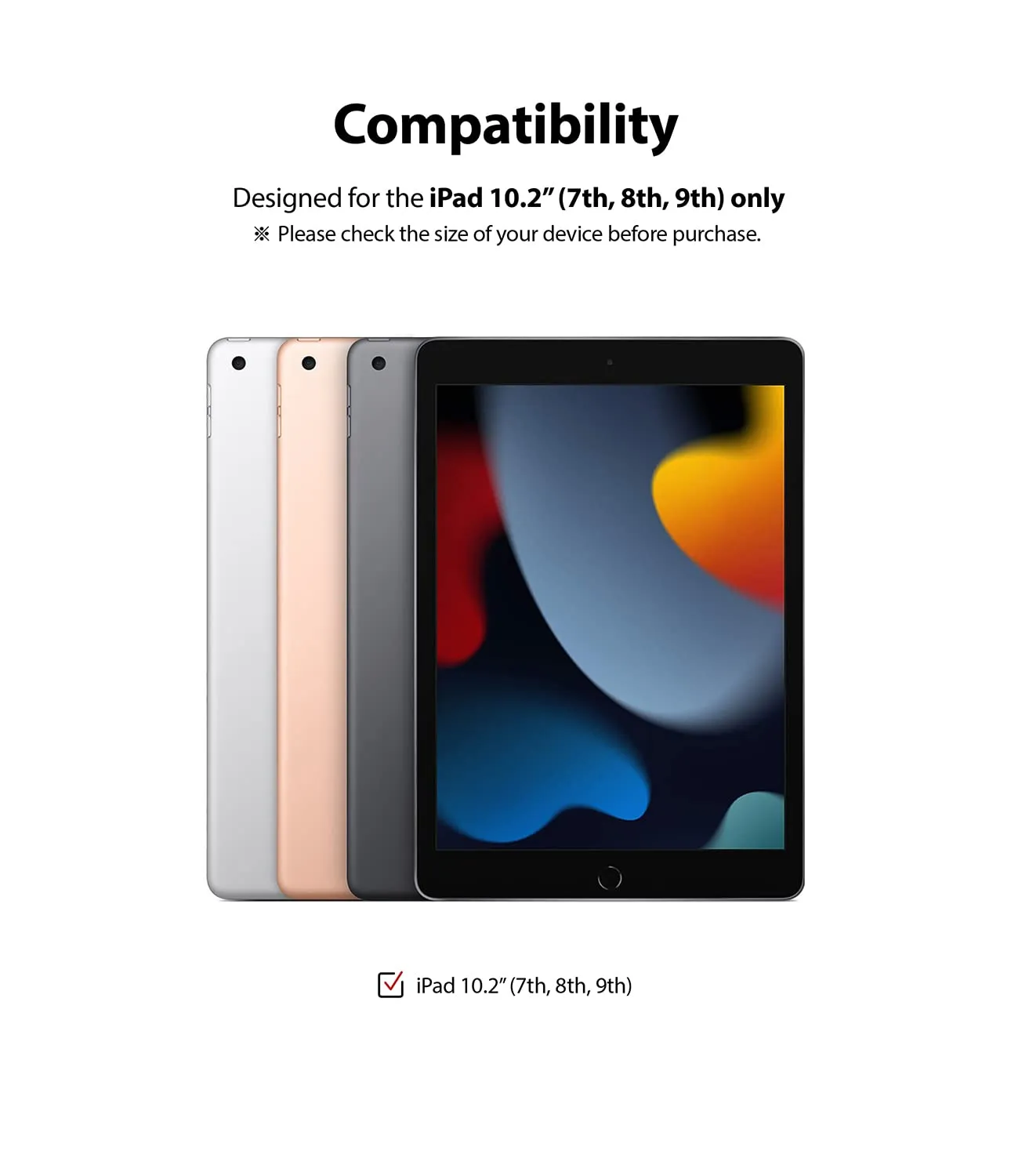 Apple iPad 9th Generation (2021)/iPad 8th Gen (2020)/iPad 7th Gen(2019) Screen Protector Glass Film