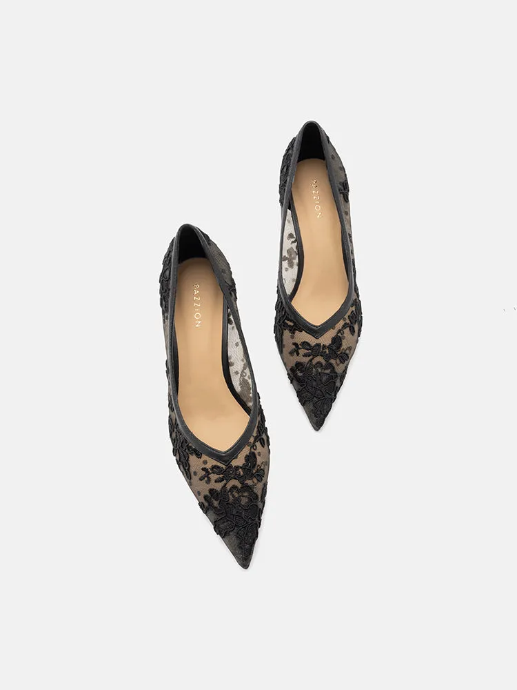 Ariella Lace Stiletto Pumps