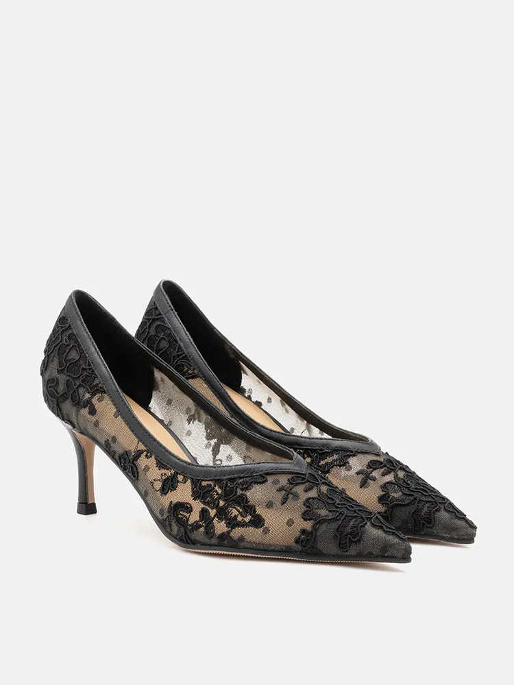 Ariella Lace Stiletto Pumps