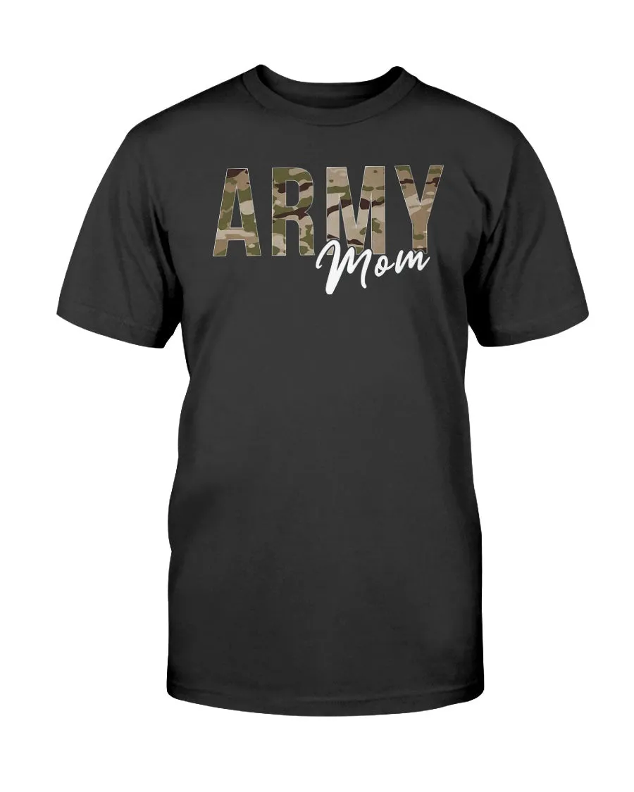 Army Mom Brown Camo T-shirts