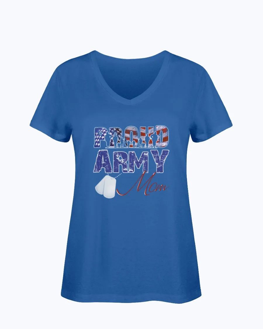 Army Mom Distress Flag T-shirts
