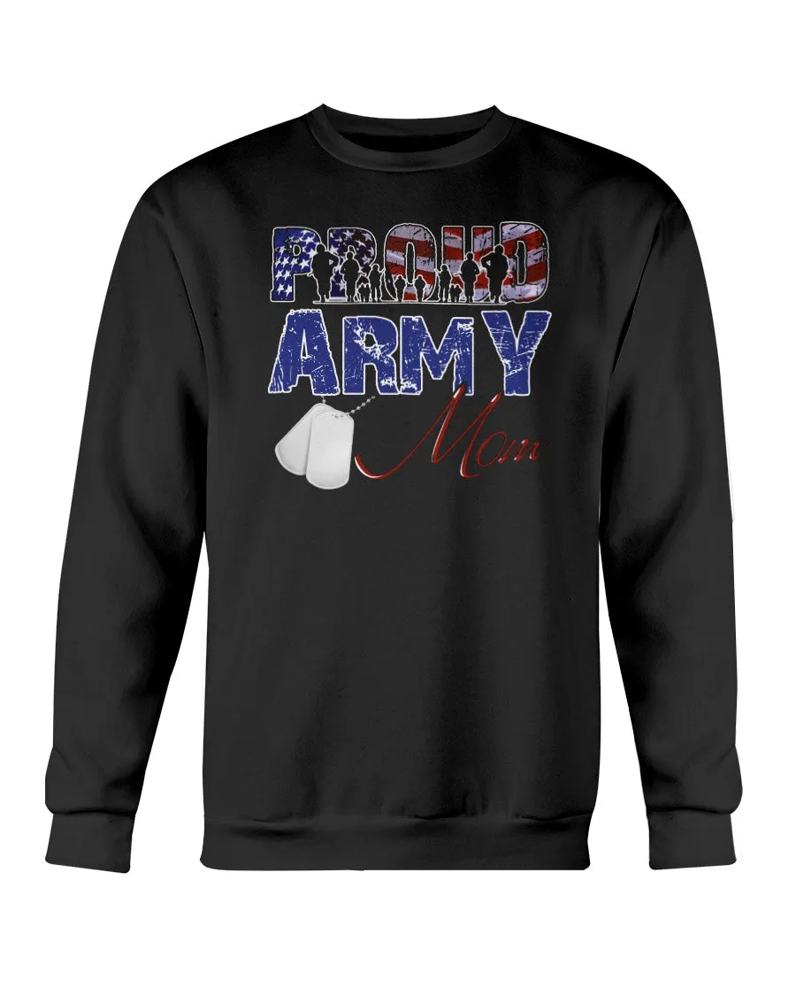 Army Mom Distress Flag T-shirts