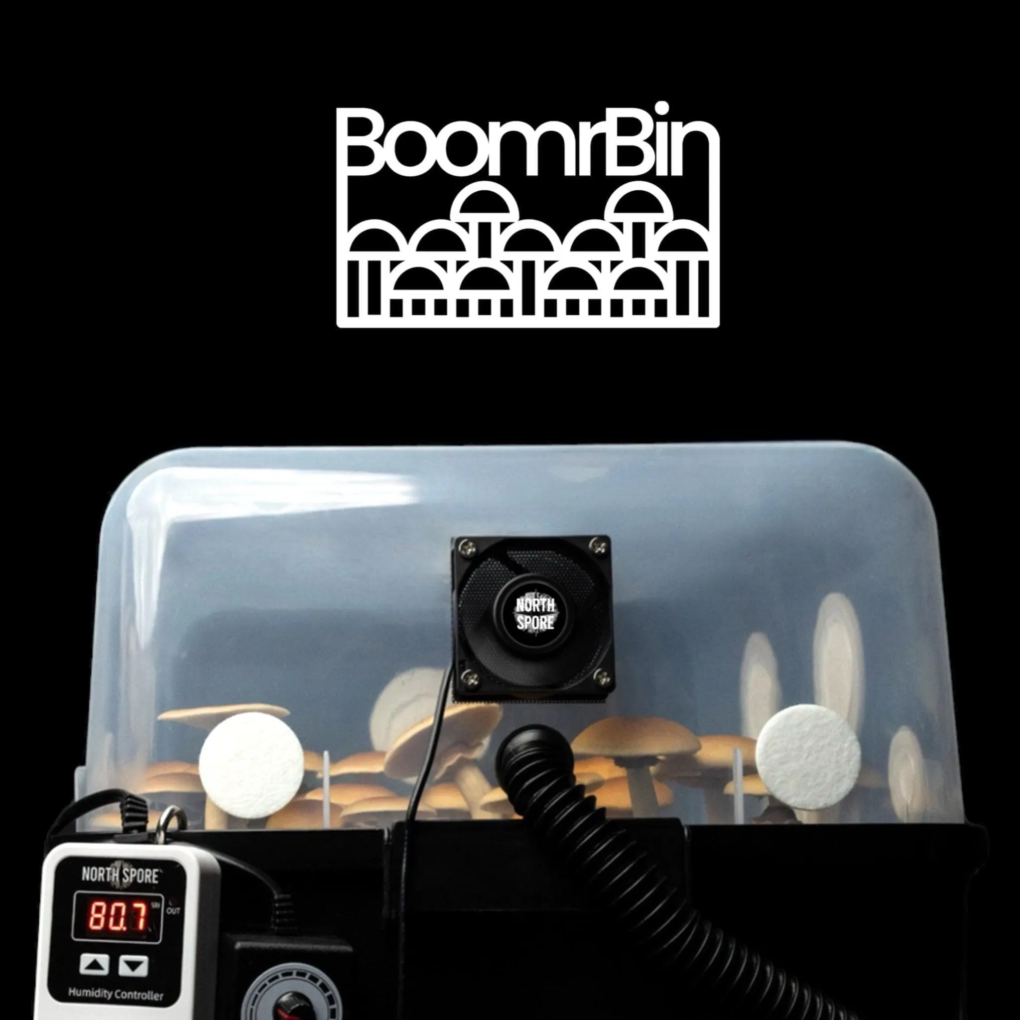 Automated 'Boomr Bin'   Wood-Loving Substrates Monotub Kit