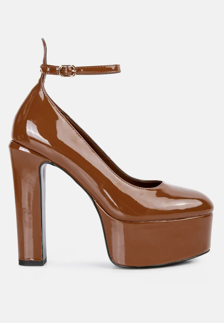 Babe Heaven Patent Pu Sandals By Ruw