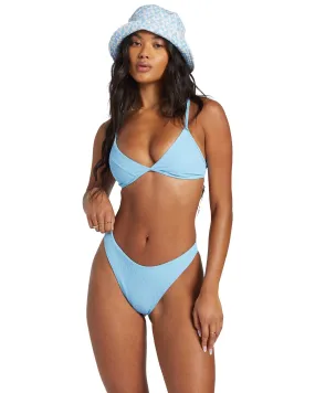 BILLABONG Women's Sunrays Charlie Fixed Triangle Bikini Top Blue Dream