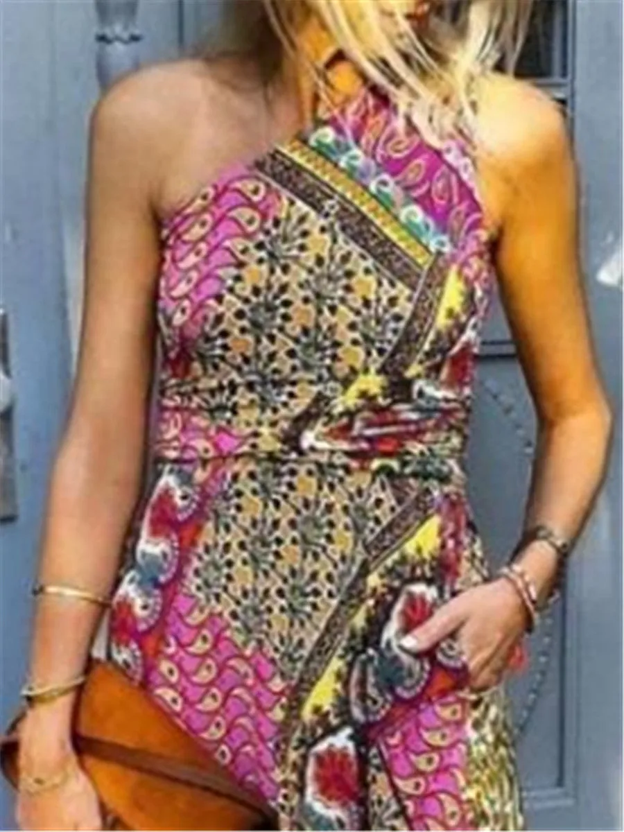 Bohemian Vintage Casual Vacation Dress