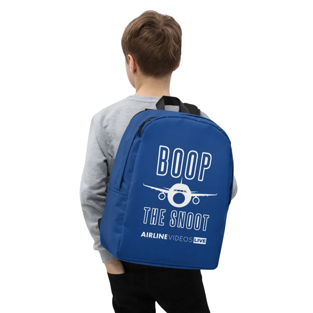 BOOP THE SNOOT (BLUE) Minimalist Backpack
