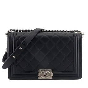 Boy New Medium Lambskin Leather Bag