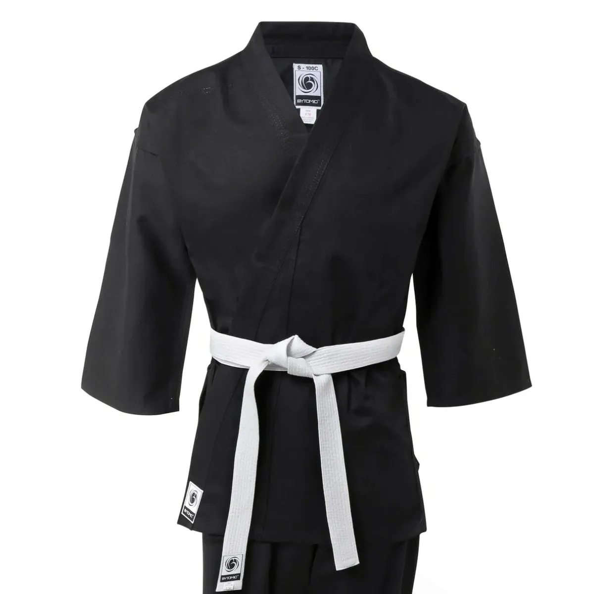 Bytomic Adult 100% Cotton Student Karate Uniform Black