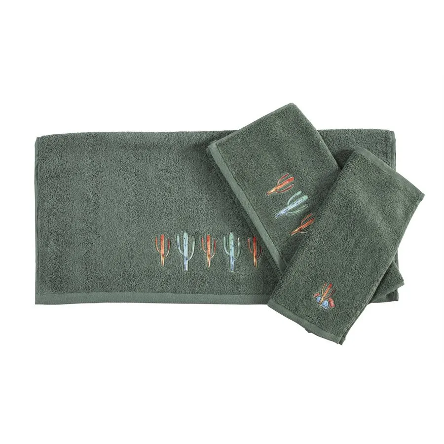 Cactus Southwestern Bath Towel Set of 2