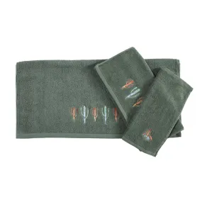 Cactus Southwestern Bath Towel Set of 2