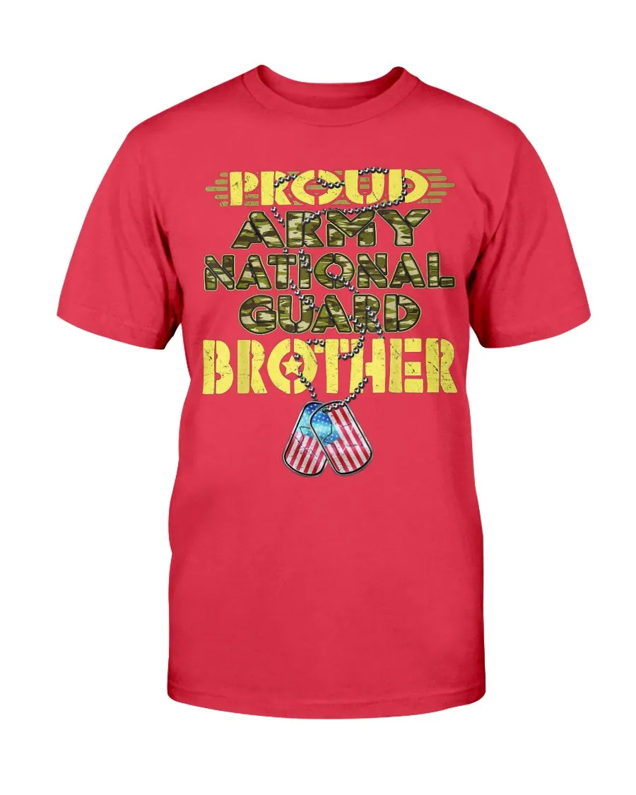 Camo Proud Army National Guard Brother T-shirts