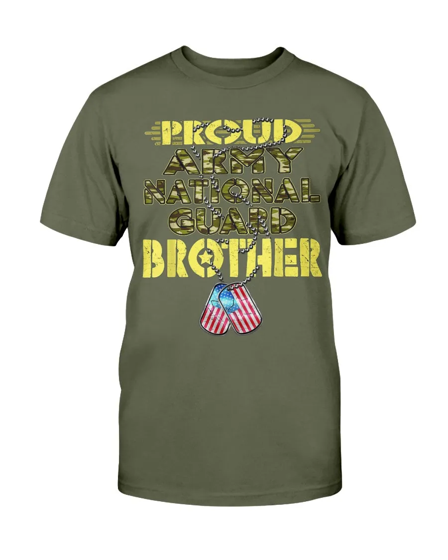 Camo Proud Army National Guard Brother T-shirts