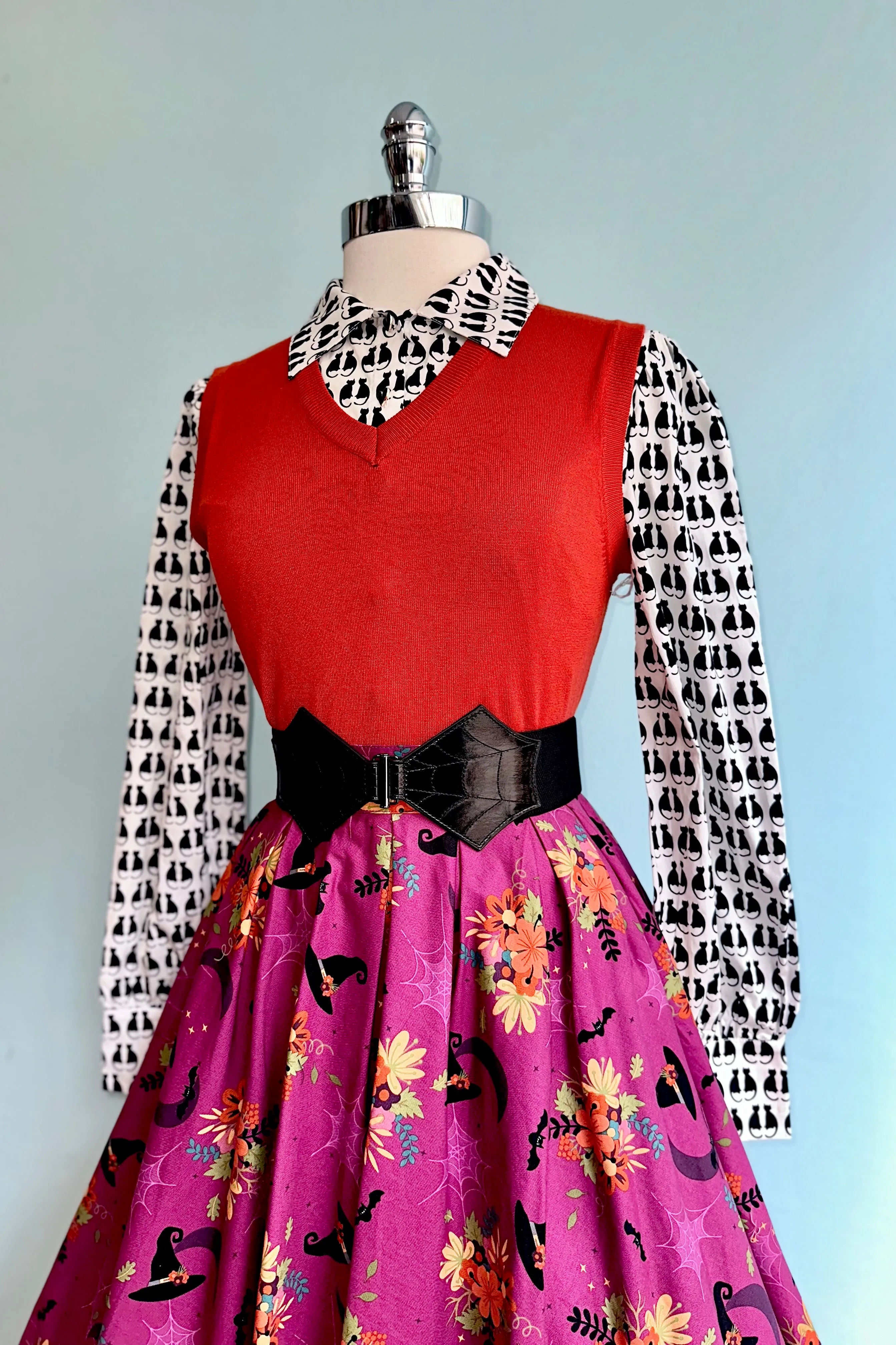 Cat Queen Button Down Blouse by Banned