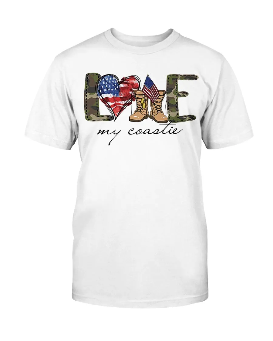 Coast Guard Family Love My Symbols T-shirts