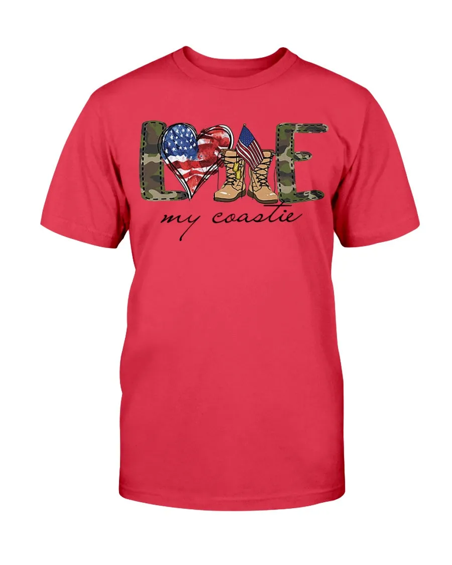Coast Guard Family Love My Symbols T-shirts
