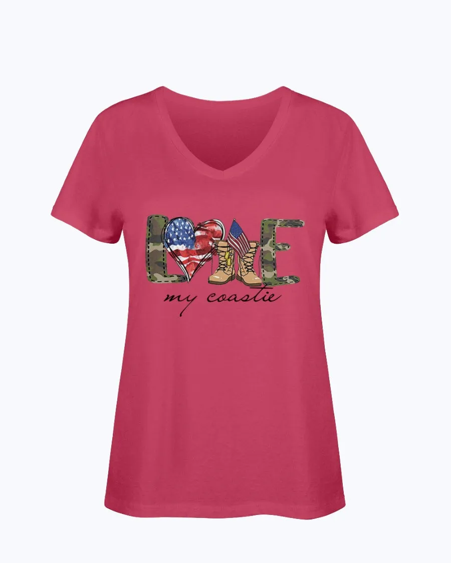 Coast Guard Family Love My Symbols T-shirts