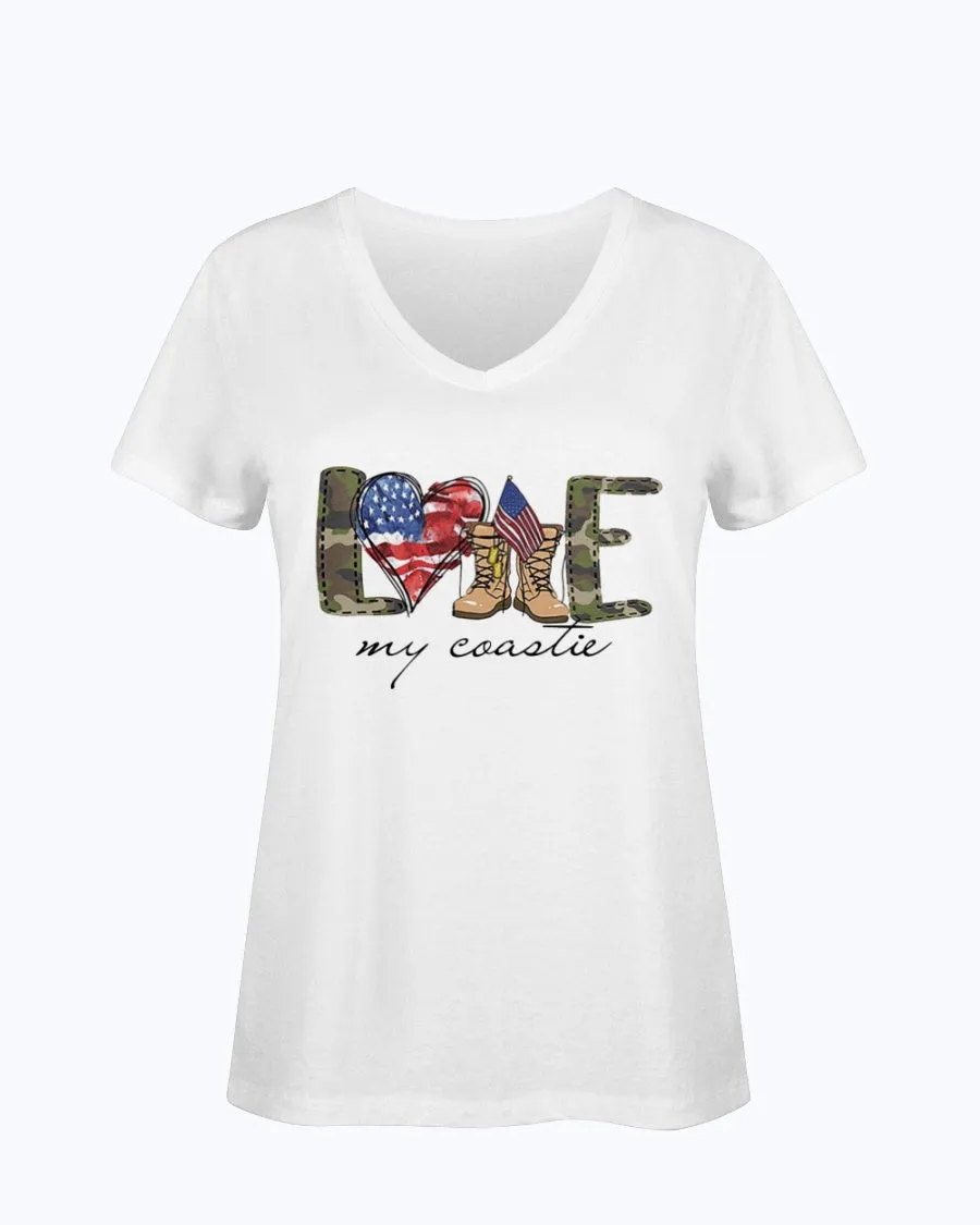 Coast Guard Family Love My Symbols T-shirts