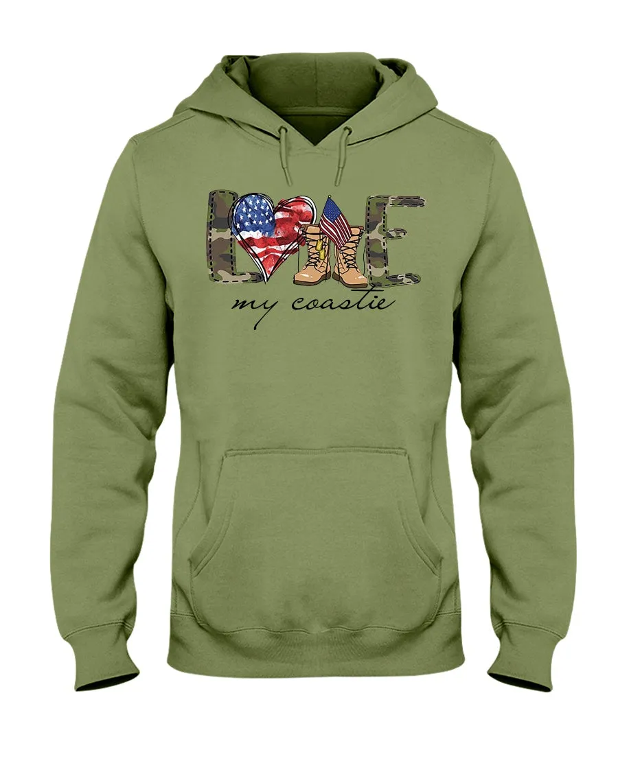 Coast Guard Family Love My Symbols T-shirts