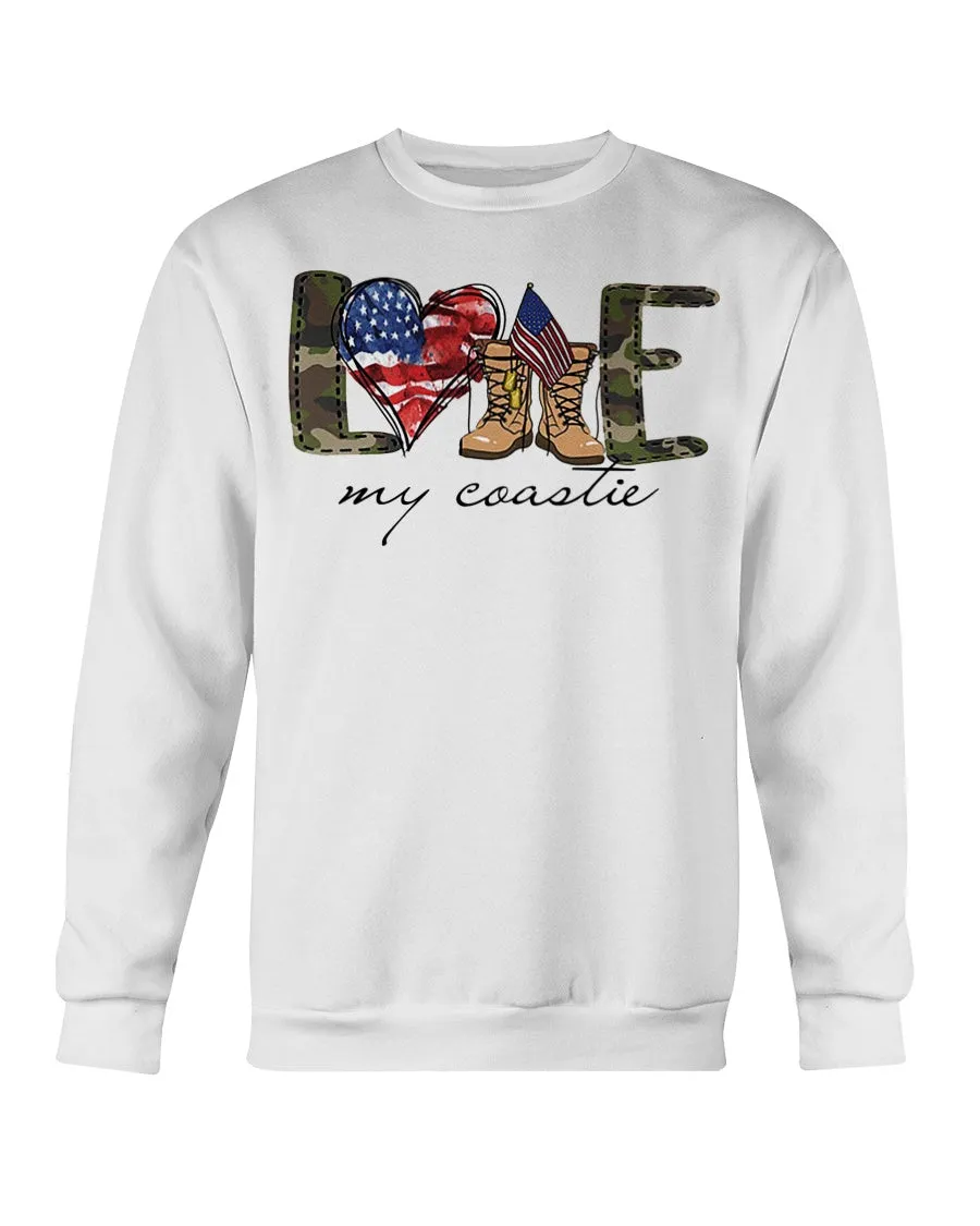 Coast Guard Family Love My Symbols T-shirts