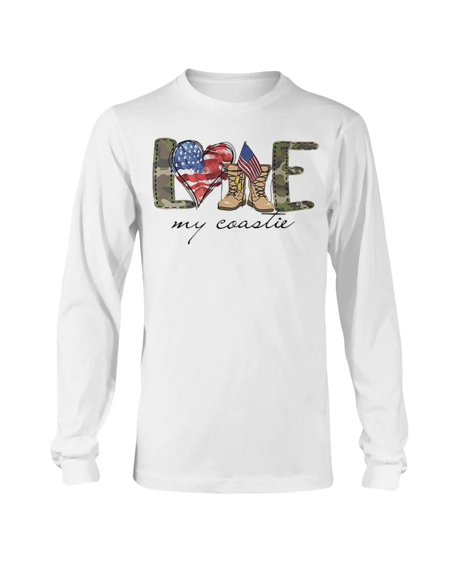 Coast Guard Family Love My Symbols T-shirts