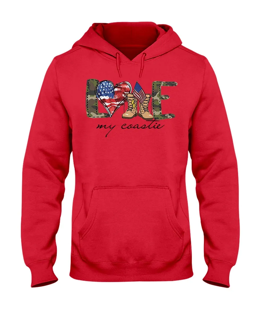 Coast Guard Family Love My Symbols T-shirts