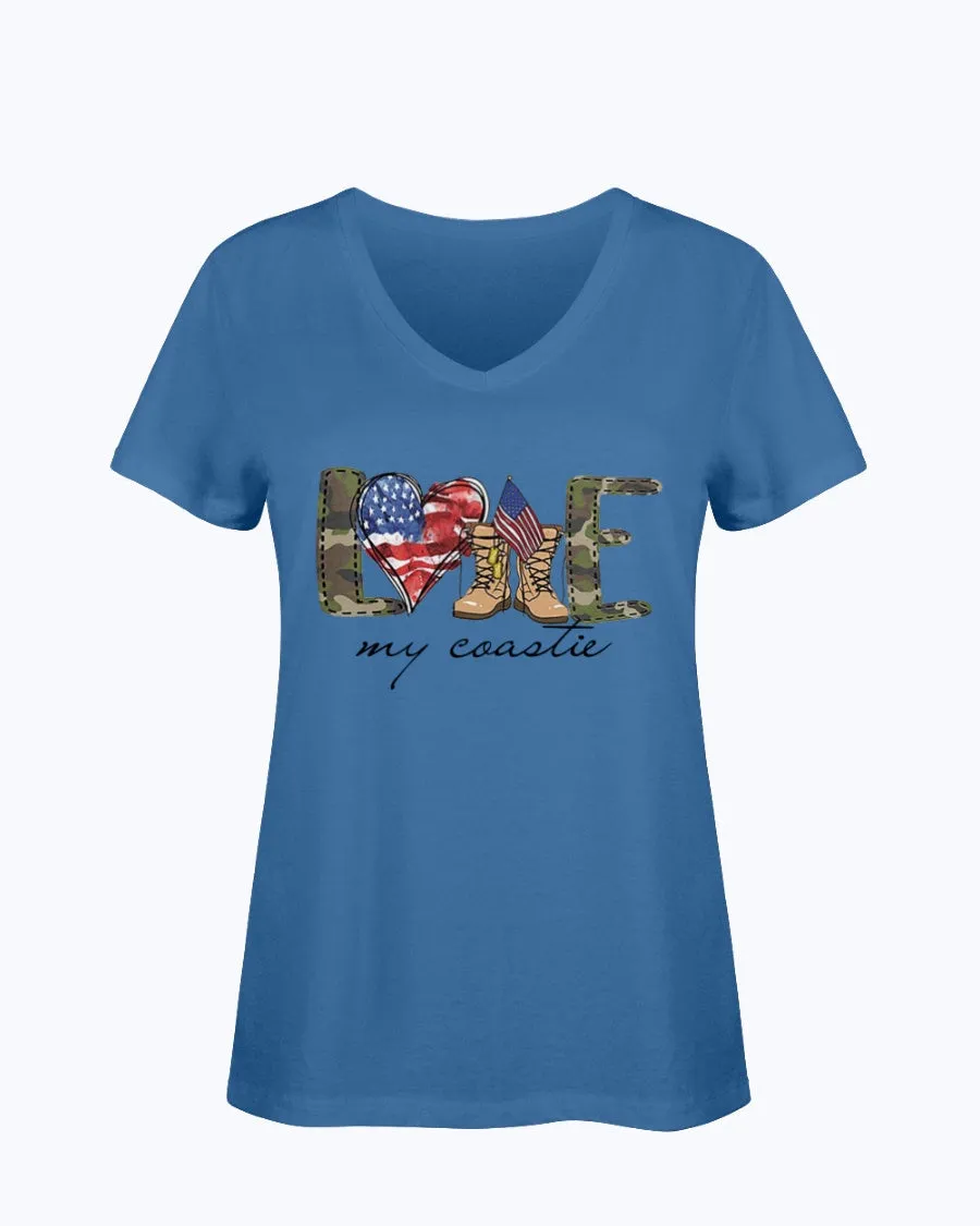 Coast Guard Family Love My Symbols T-shirts