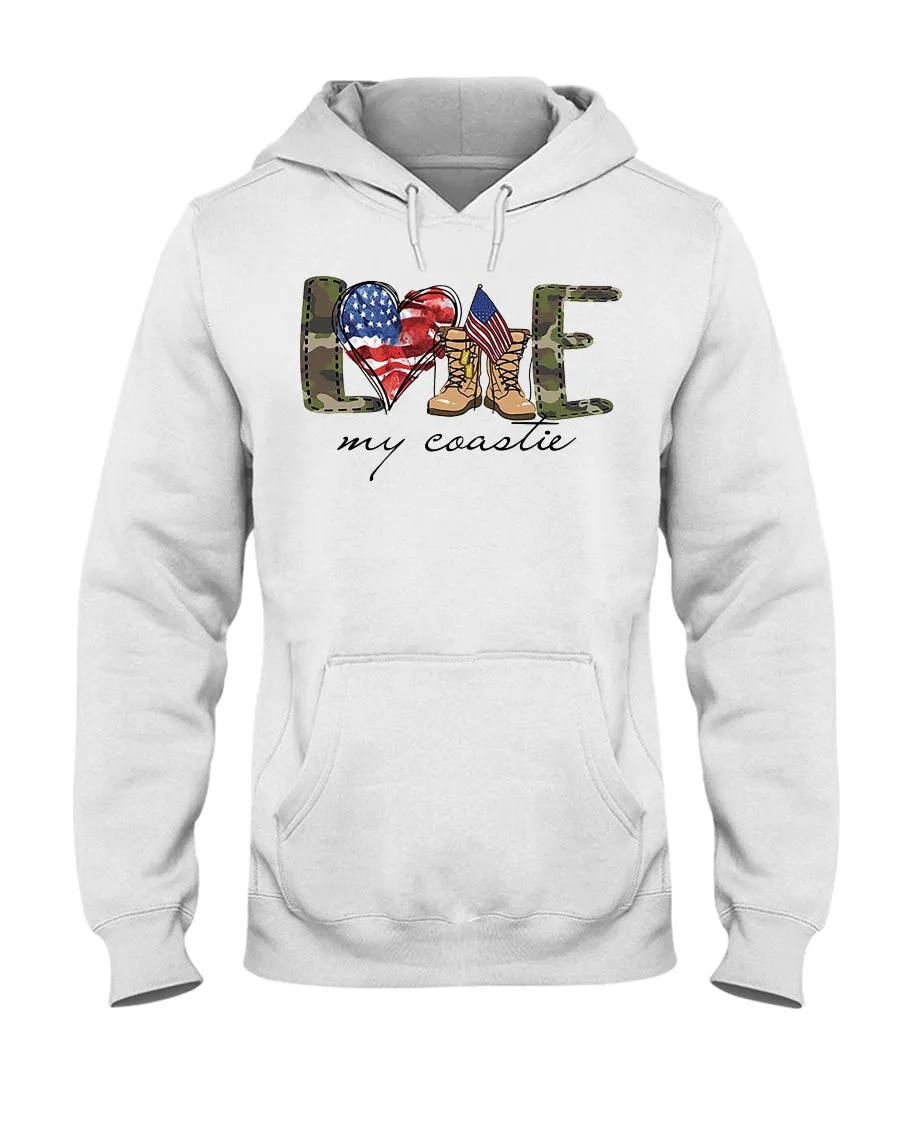 Coast Guard Family Love My Symbols T-shirts