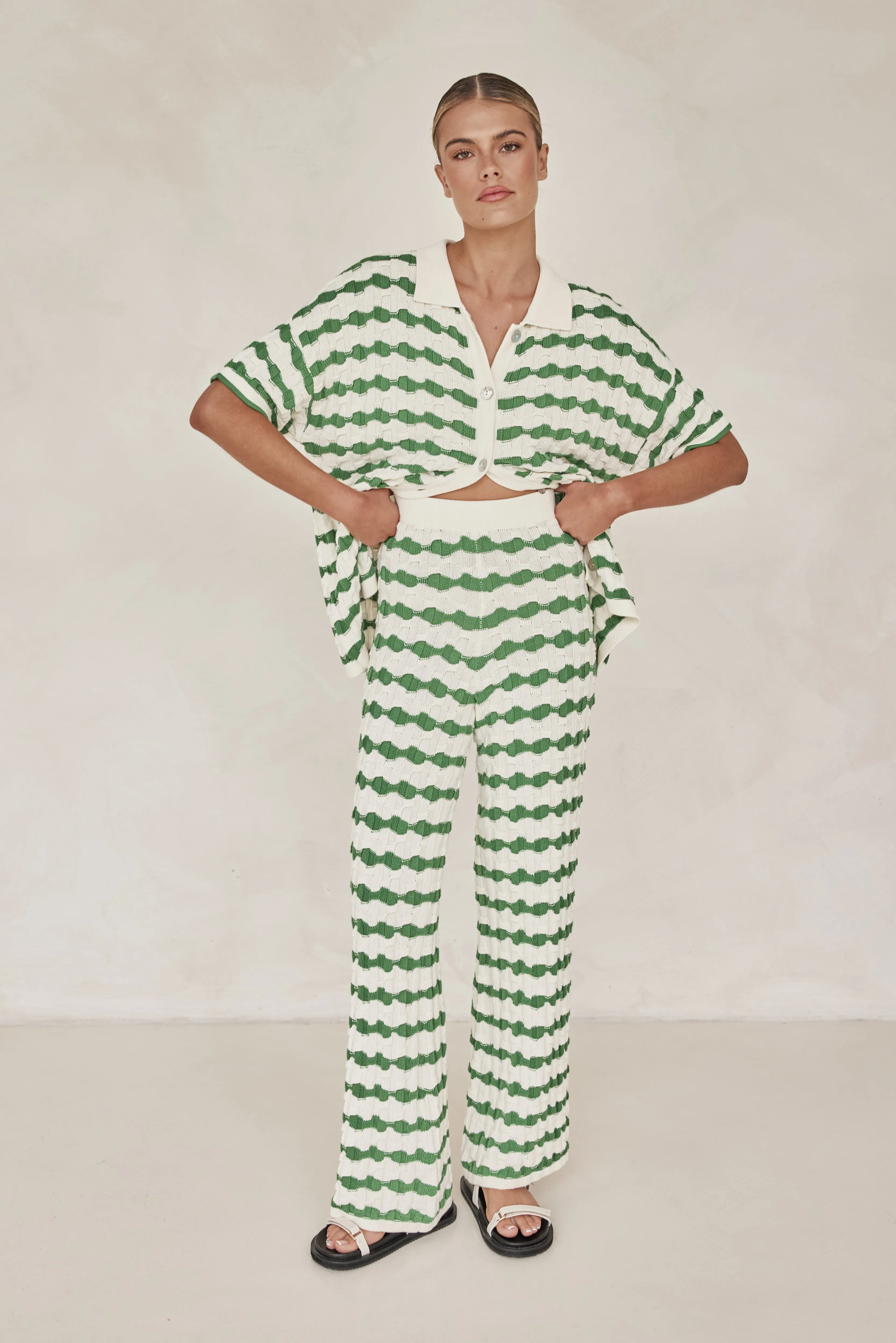 Enna Knit Pant (Green)