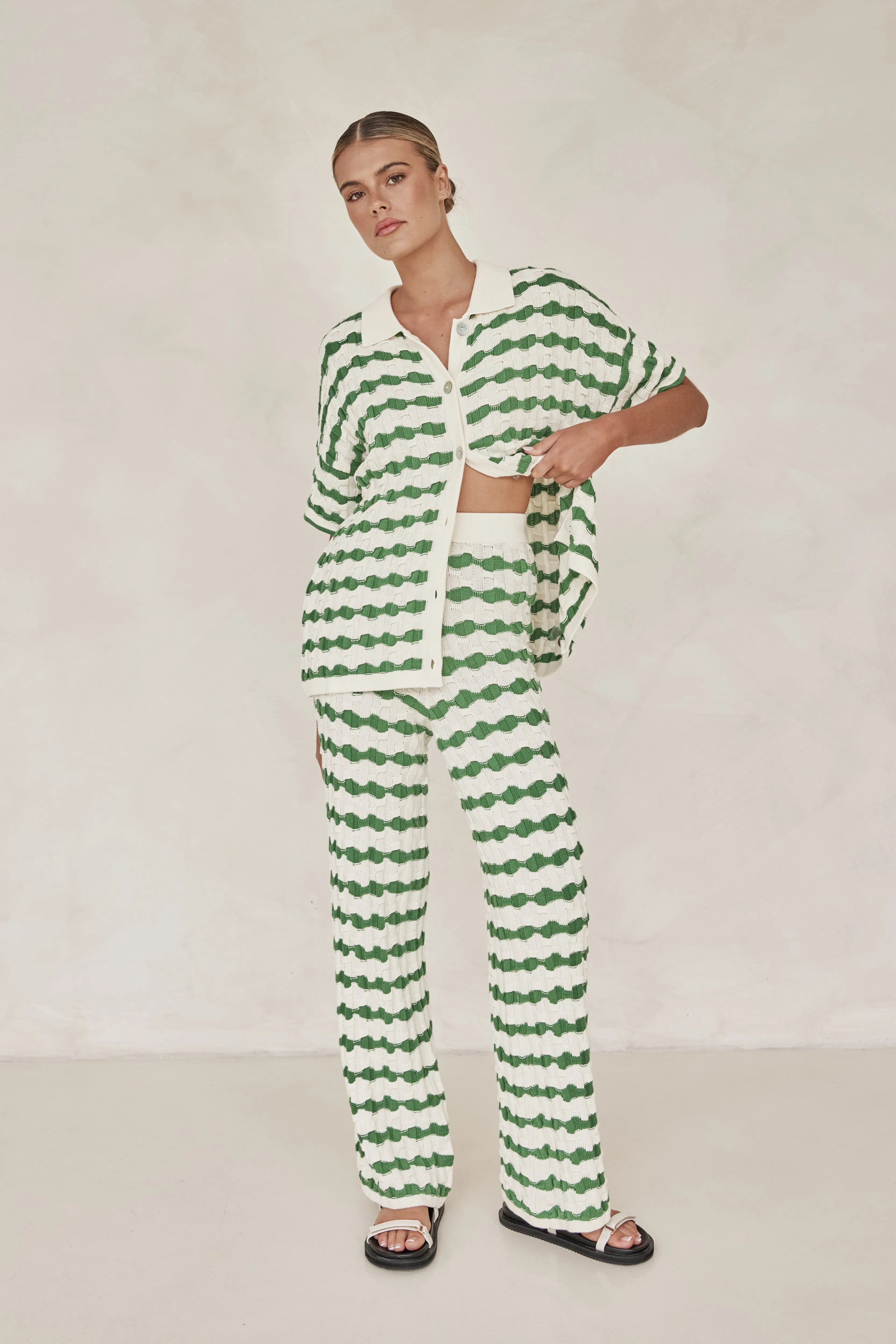 Enna Knit Pant (Green)