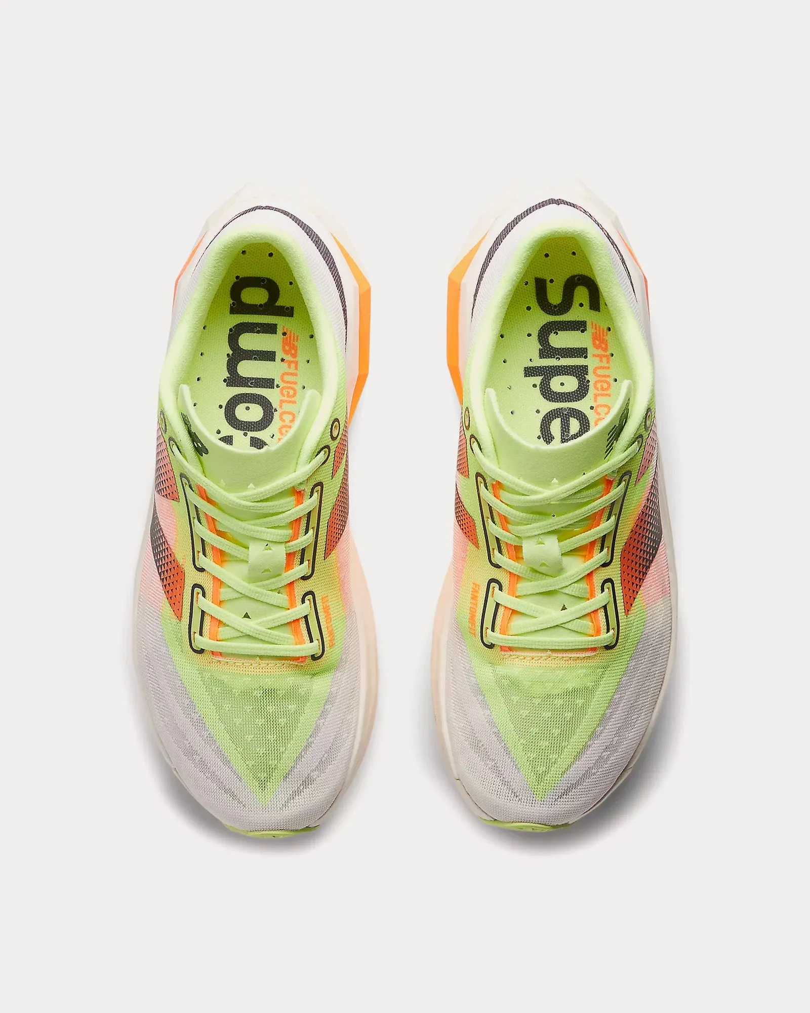 FuelCell SuperComp Elite v4 White / Bleached Lime Glo / Hot Mango Running Shoes