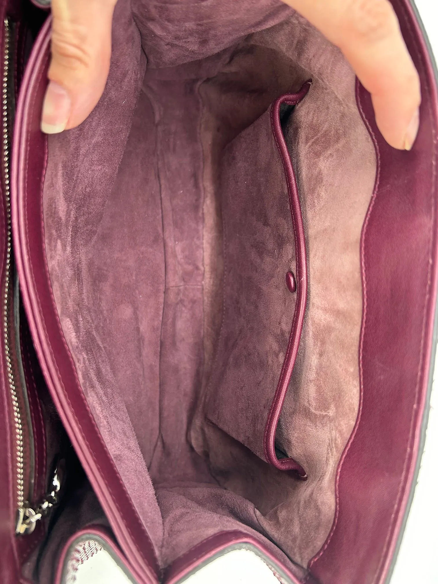 Gucci Purple Python Lady Lock Bag with Bamboo Handle