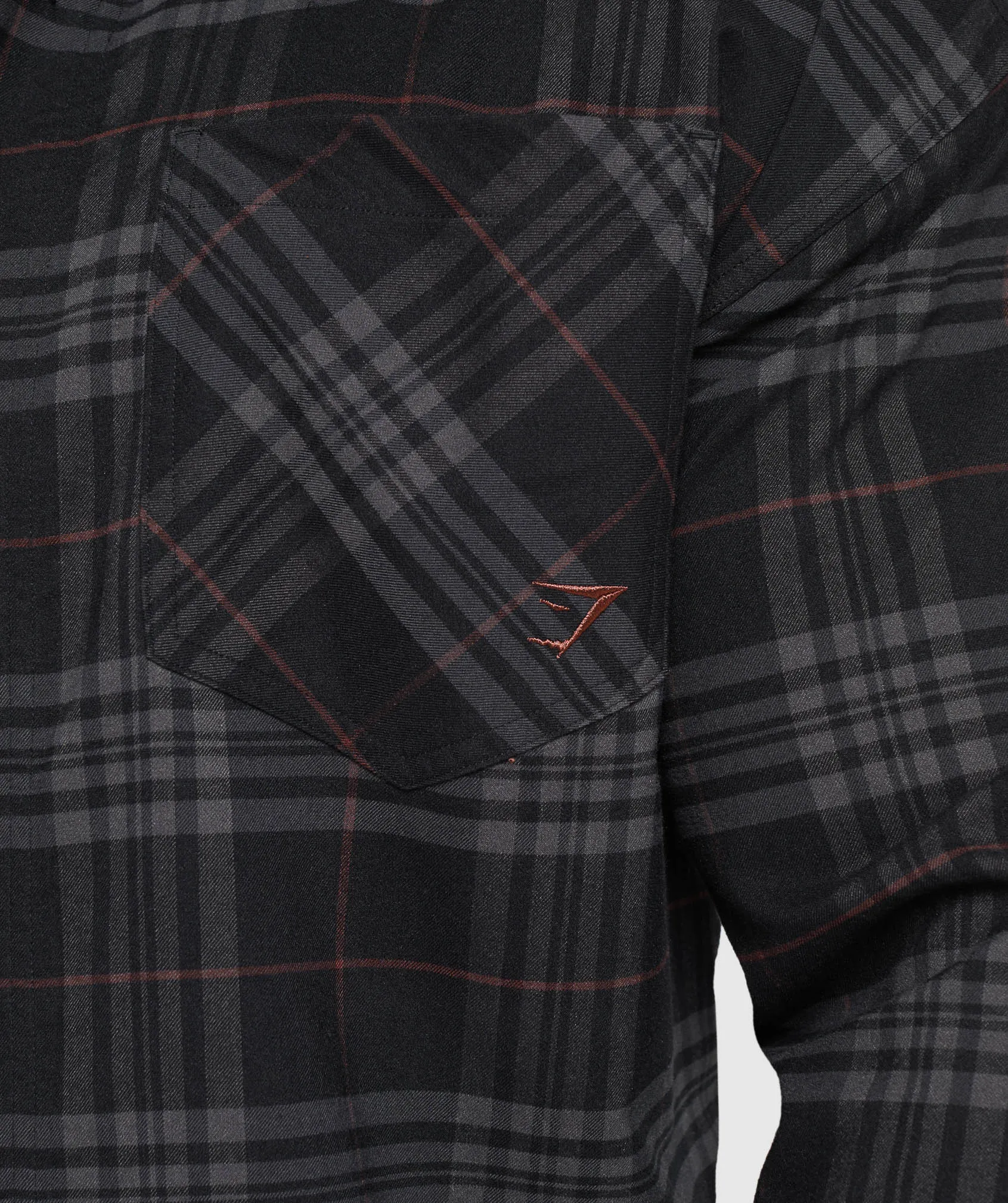 Gymshark Check Shirt - Black