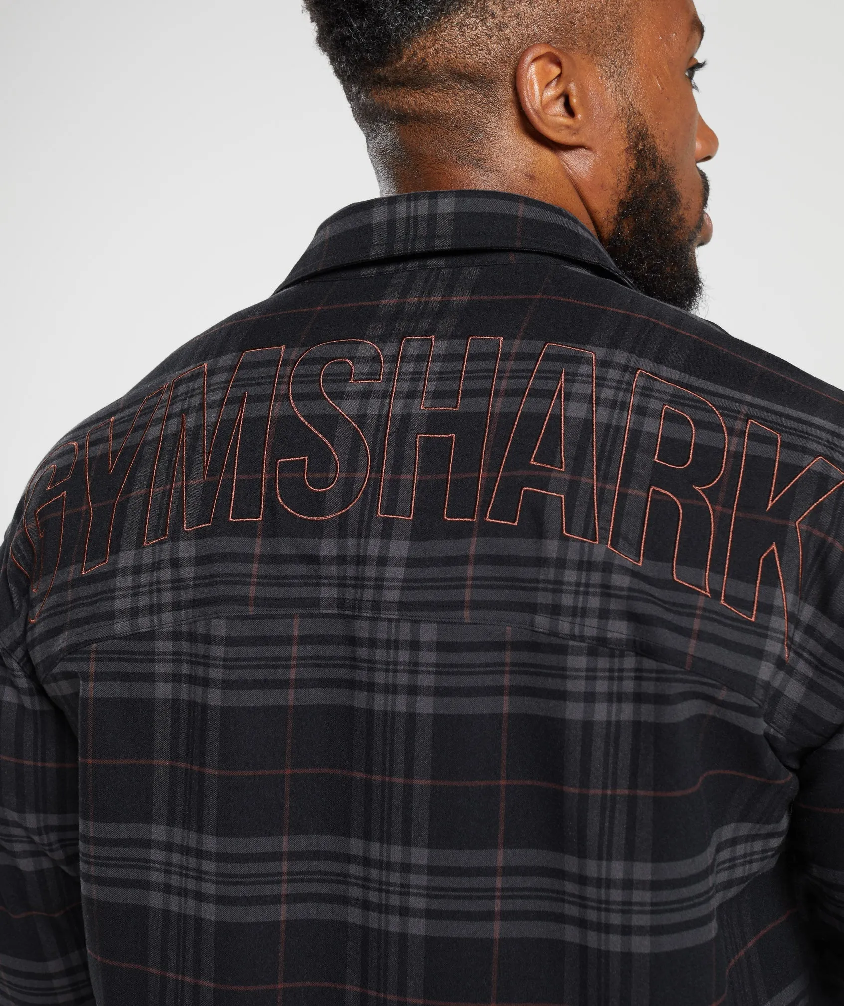 Gymshark Check Shirt - Black