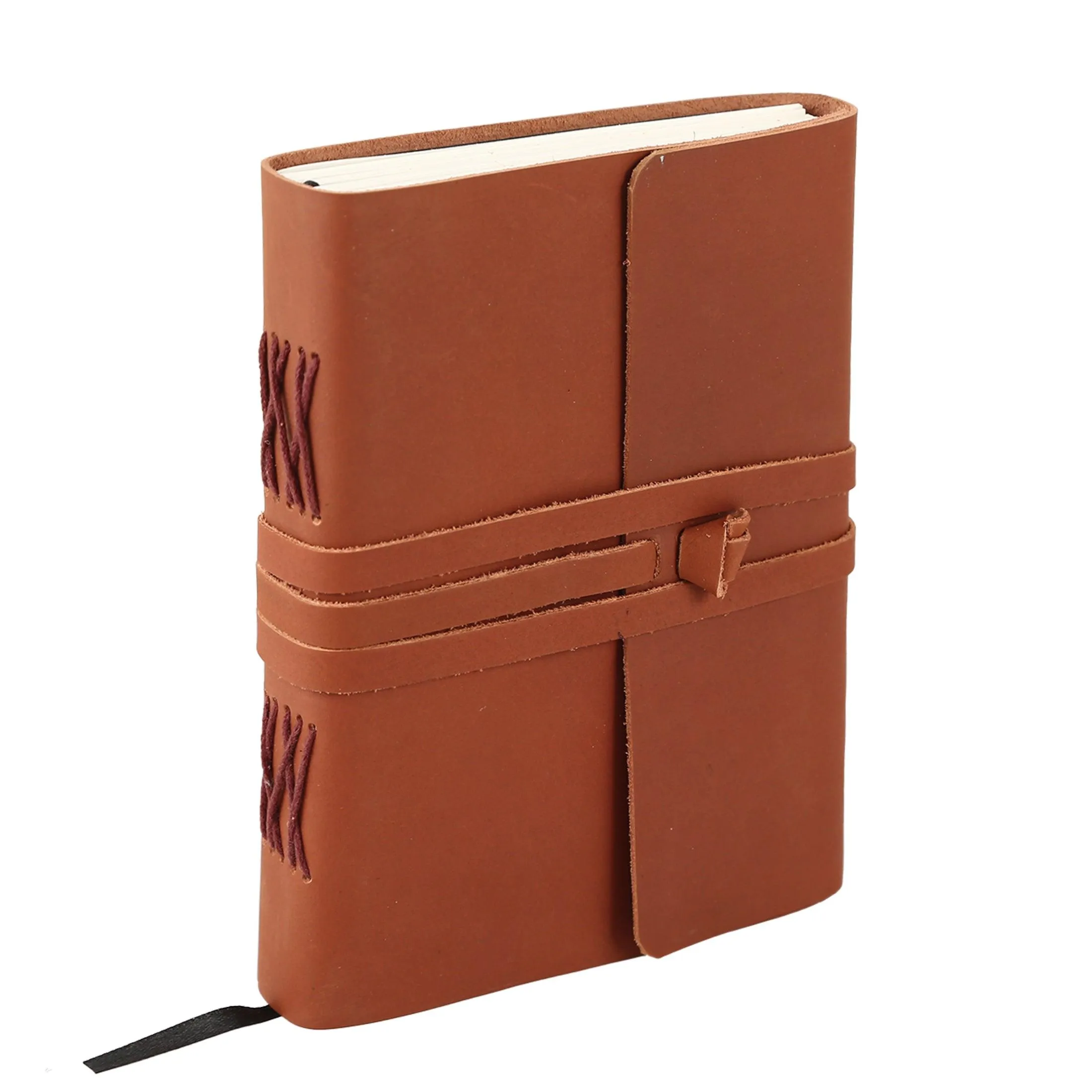 Handmade Leather Journal/Writing Notebook Diary/Daily Notepad For Men & Women Unlined Paper Medium (Distressed Tan, 8 x 6 Inches)