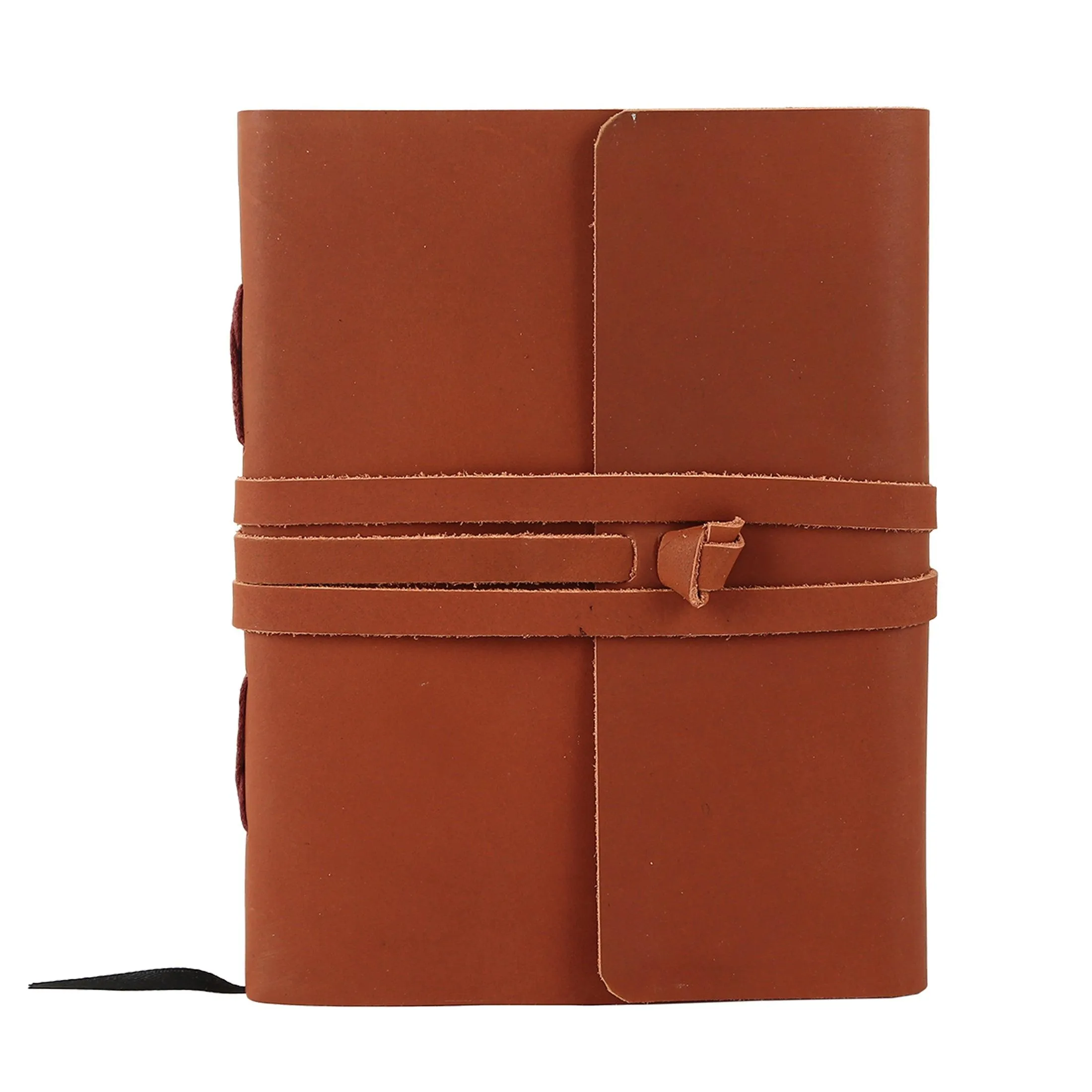 Handmade Leather Journal/Writing Notebook Diary/Daily Notepad For Men & Women Unlined Paper Medium (Distressed Tan, 8 x 6 Inches)