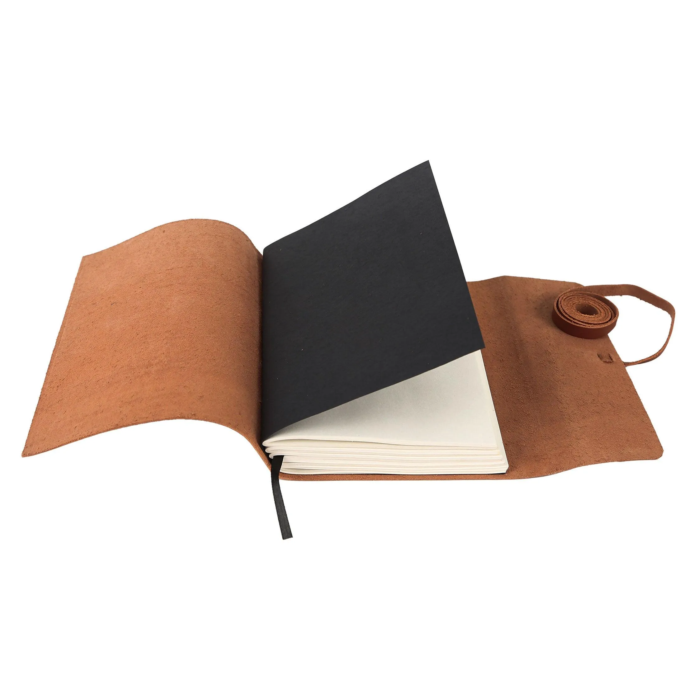 Handmade Leather Journal/Writing Notebook Diary/Daily Notepad For Men & Women Unlined Paper Medium (Distressed Tan, 8 x 6 Inches)