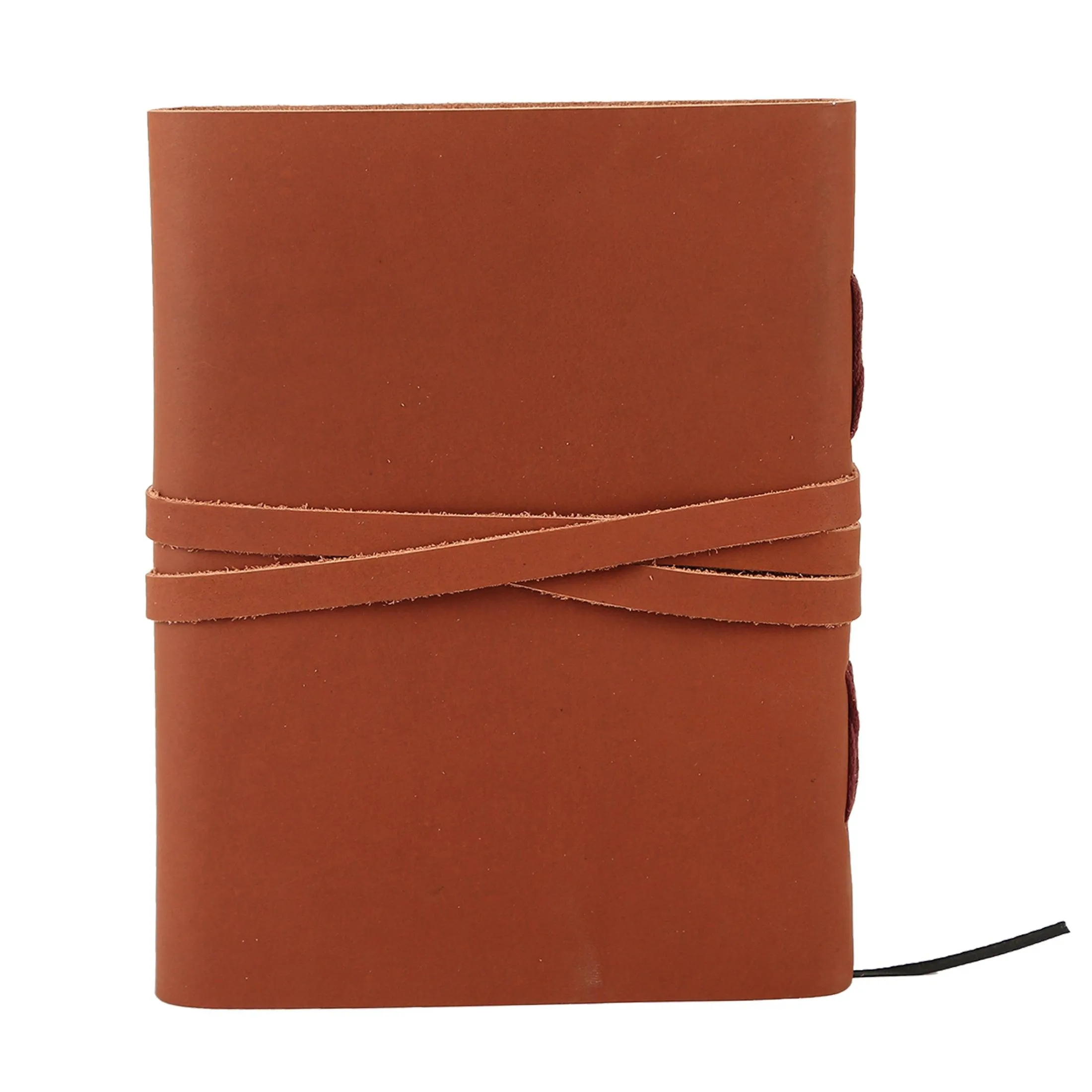 Handmade Leather Journal/Writing Notebook Diary/Daily Notepad For Men & Women Unlined Paper Medium (Distressed Tan, 8 x 6 Inches)