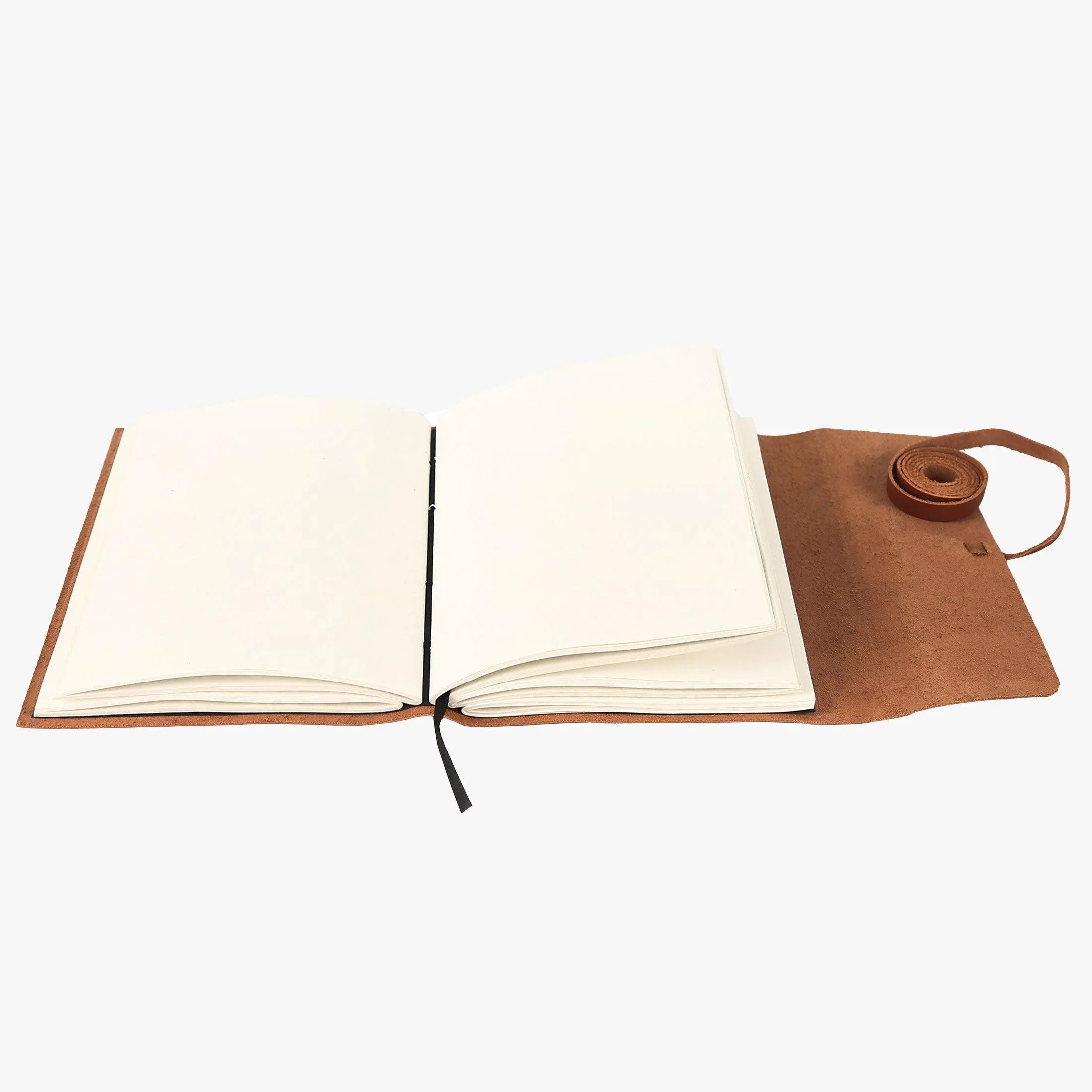 Handmade Leather Journal/Writing Notebook Diary/Daily Notepad For Men & Women Unlined Paper Medium (Distressed Tan, 8 x 6 Inches)