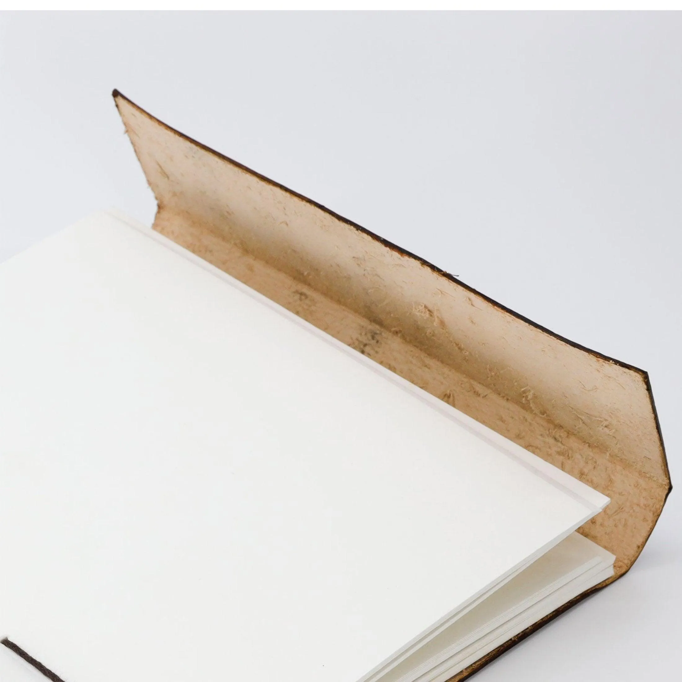 Handmade Leather Pentagon Journal/Writing Notebook Diary/Bound Daily Notepad for Men & Women Unlined Paper Medium 8 x 6 Inches, Writing pad Gift for Artist, Sketch Brown