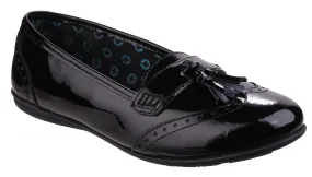 Hush Puppies Esme Junior Patent School Shoe