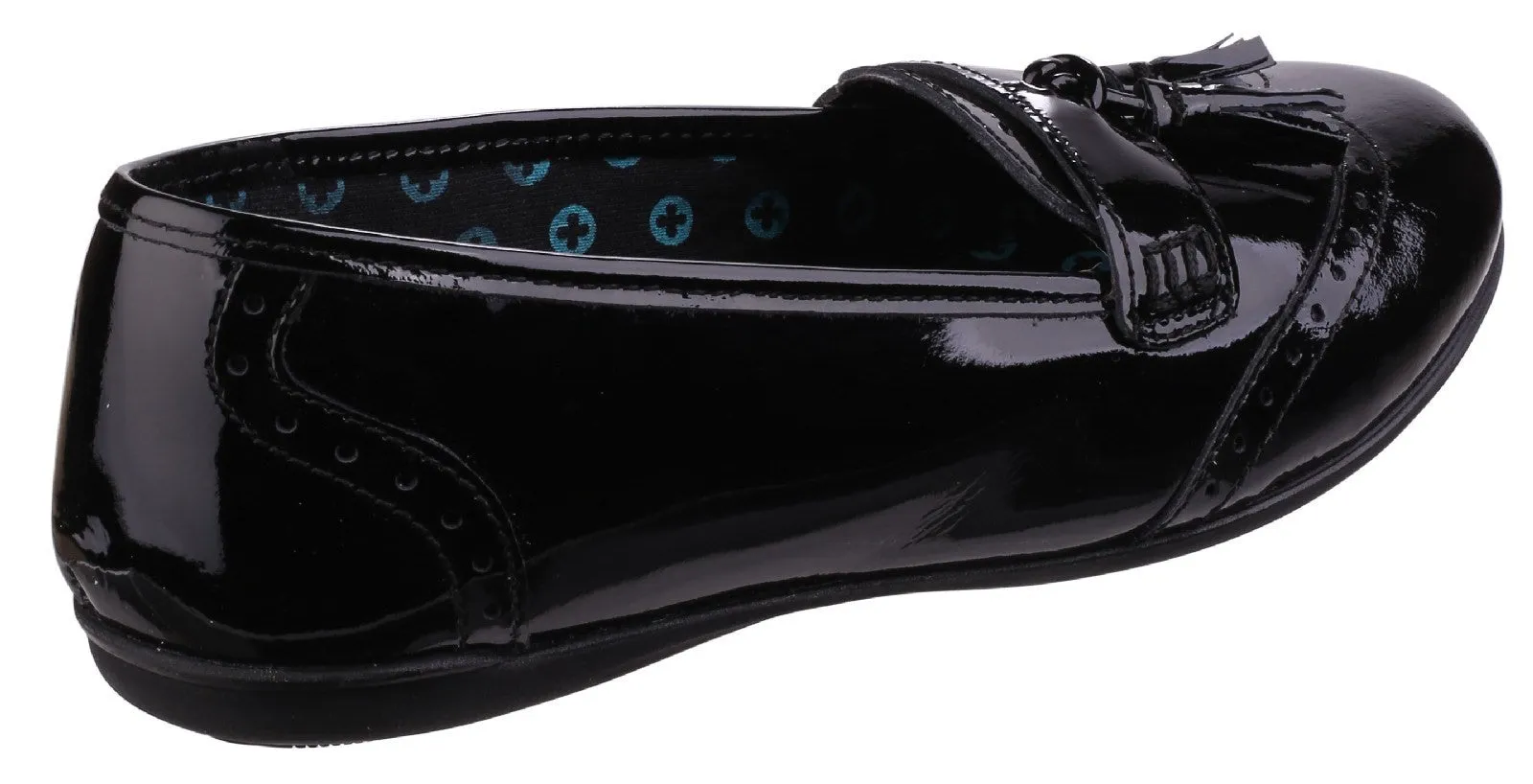 Hush Puppies Esme Junior Patent School Shoe